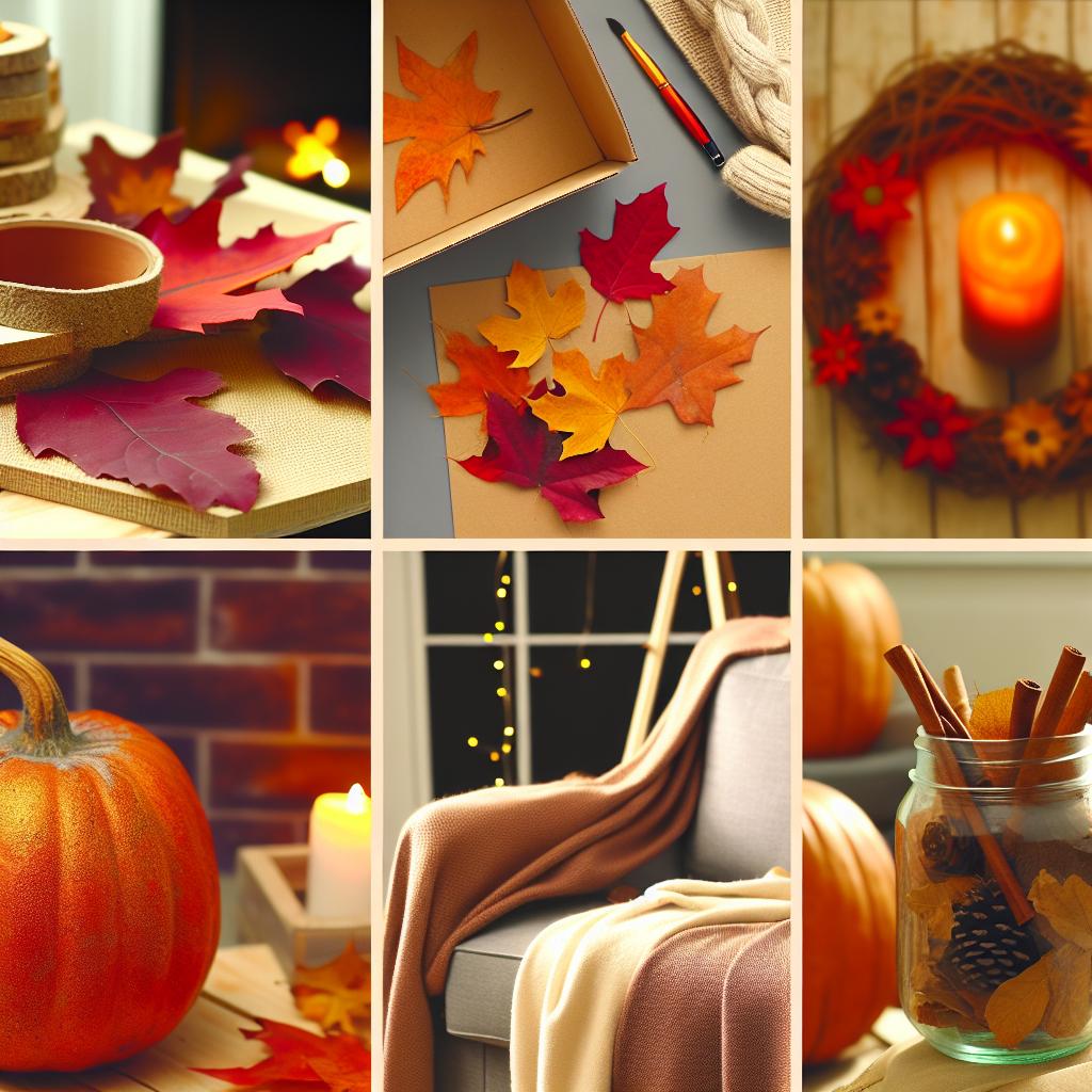 DIY fall decor with autumn crafts