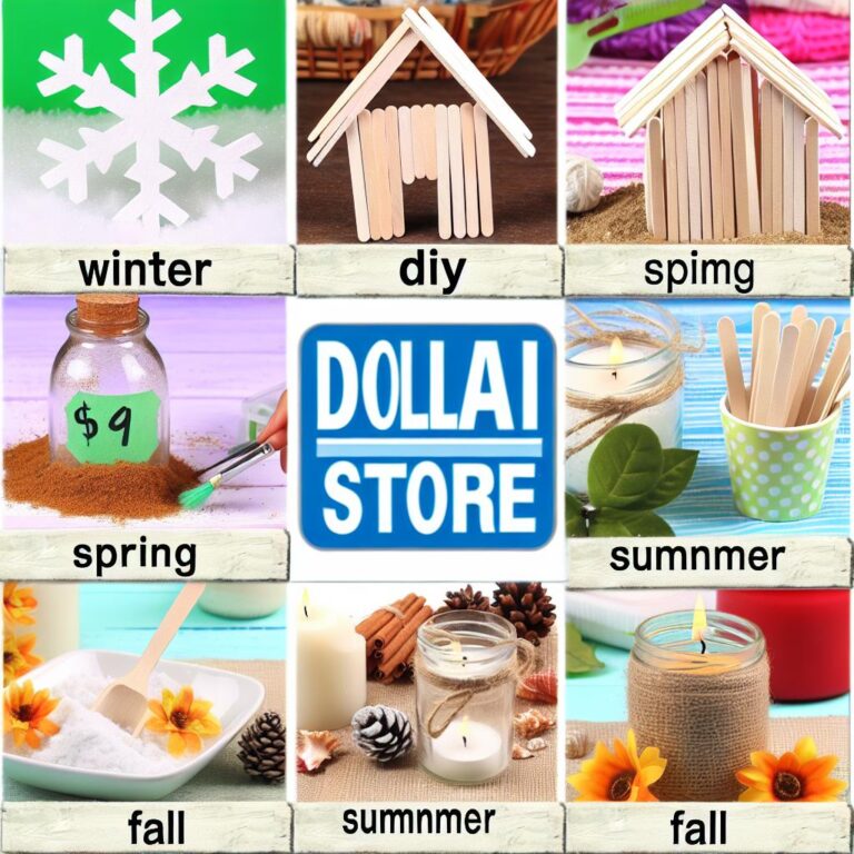 DIY crafts for every season with dollar store items